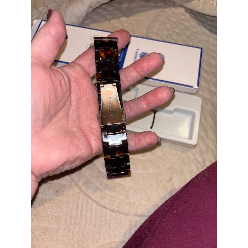 For parts V MORO Tortoise Tone Replacement Smart Watch Band Fitbit Versa